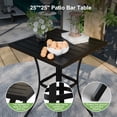 thumbnail image 3 of POTEBAN 3-piece Outdoor Swivel Bar Stool Set，2 Patio Metal High Back And Armrest Bar chairs With Bar Table for Backyard,Lawn Garden,Balcony,Pool, 3 of 8