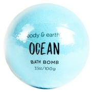 Body & Earth Relaxing, Nourishing and Luxurious Ocean Scent Bath Bomb, 3.5 oz.