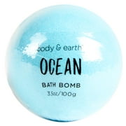 Body & Earth Relaxing, Nourishing and Luxurious Ocean Scent Bath Bomb, 3.5 oz.