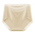 thumbnail image 2 of Delliss Women's Breathe Underwear, High-Rise Briefs, Breathable Cotton Lace Panties, 2 of 3