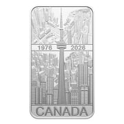 2026 Canada 1 oz CN Tower 50th Ann Silver Rectangular Coin Bar .9999 Fine
