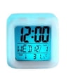 thumbnail image 1 of Reloj despertador digital LED en forma de cubo con luz que cambia de color, 1 of 5