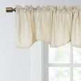 thumbnail image 3 of Home Soft Things Chain Embroidery Valance Set - 2 Pcs - Cream - 60"x19", 3 of 7