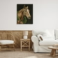 thumbnail image 2 of Stupell Industries Brown Horse with Seasonal Wreath Animals Painting Wrapped Canvas Canvas Art Print Wall Art, 30 x 40, 2 of 7