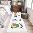thumbnail image 4 of Laundry Room 2'x6' Runner Rugs for Hallway Kitchen Bedside Non Slip Washable, Wash Repeat Dry Fold Simple Drawn Entryway Rug Runners with Rubber Backing, Long Carpet Runner for Laundry Room, 4 of 8