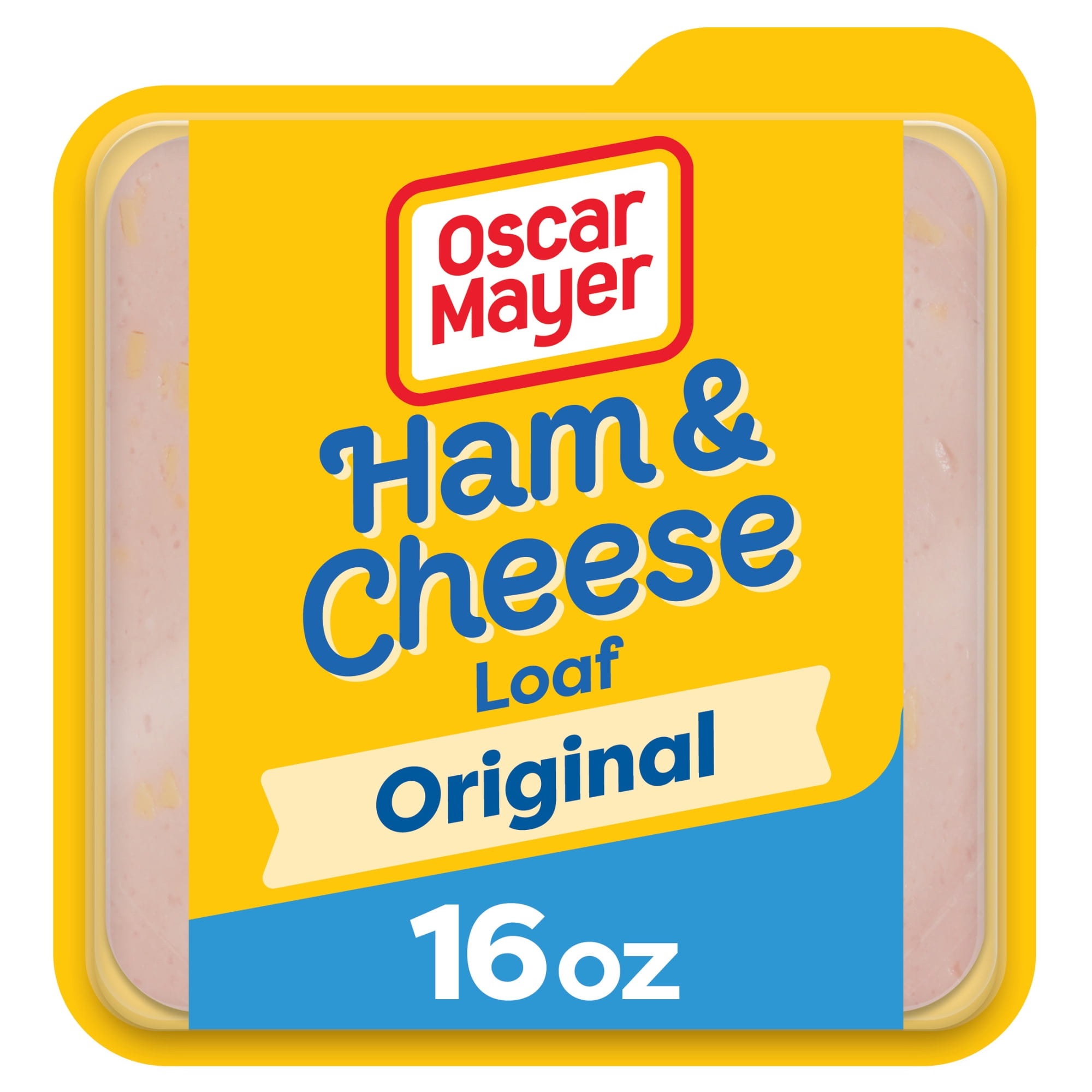Oscar Mayer Ham & Cheese Meat Loaf Deli Lunch Meat with Real Kraft Cheese, 16 oz Package