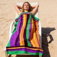 thumbnail image 5 of Oversized Terry Beach Towel 36 x 72 in Soft Extra Large Big Pool Swim Towels Clearance Big Travel Blanket Cruise Vacation Accessories Essentials Lounge Chair Cover Boho, 5 of 6