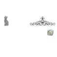 thumbnail image 1 of Figura de escritorio,Estatua de gato,linda estantería,escritorio,decoración del hogar,Decoración de pared con pergaminos,Decoración de pared con pergamino,arte rústico de metal,Figura, 1 of 8
