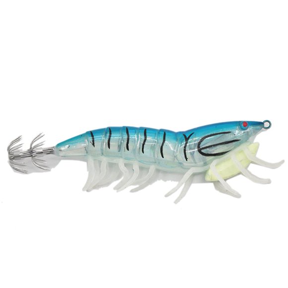 Luminous Egi Lure Squid Jig Shrimp Eging Jigging Octopus Calamar Cuttlefish Lure Blue