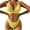 Yellow, variant on pstuiky Bathing Suit for Women, Women Two Piece Swimsuits Summer Beach Surfing Swimsuit Two Piece Swimsuits High Elastic Waisted Bikini Sets