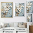 thumbnail image 4 of Designart "Simplistic Beige And Gold Orchids II" Orchids Canvas Wall Art, 4 of 7