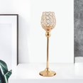 thumbnail image 2 of 3 Piezas de Candelabros de Cristal para Comedor, Bodas, Vacaciones, Decoración, Adornos Zulema Portavelas de cristal, 2 of 8