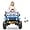 Blue, variant on Jojoka Upgraded 24V Ride on Truck Car for Kids, Battery Powered 4*55W Motor Electric Toys with Remote Control, 2 Seatl, Spring Suspension, Bluetooth, 3 Speeds (3-7 MPH) for 3-8 Years Old (Black&White)
