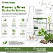 VH Nutrition FOLLIFORM DHT Blocker for Men & Women 1500mg - Supports Healthy Hair Growth, Scalp Health, Maximum Strength Hair Loss Treatment - 60 Capsules