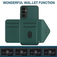 thumbnail image 6 of Allytech Galaxy A25 5G Wallet Case with Hand Wrist, Luxury PU Leather Shockproof RFID Blocking Cards Slots Stand Magnetic Closure Phone Case Cover for Samsung Galaxy A25 5G, Green, 6 of 8