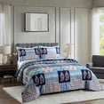 thumbnail image 2 of 3 Piece All Season Bedding King size Comforter Set, Ultra Soft Polyester Elegant Bedding Comforters, 2 of 5