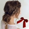 thumbnail image 2 of Unique Bargains 1 Pc Bow Duckbill Hair Clips Hairdo Clip Wine Red, 2 of 5