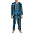 thumbnail image 4 of Kll Turtle Sleepwear Mens Flannel Pajamas,Long Cotton Pj Set, 4 of 9