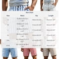 thumbnail image 2 of BVnarty Men's Striped Relaxed Fit Swim Trunks with Compression Liner Quick Dry Board Shorts Beach Shorts with Pockets Pink L, 2 of 7