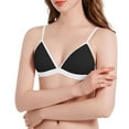 thumbnail image 3 of SCSAlgin Womens Bra No Underwire Lace Unlined Demi Triangle Bralettes, 3 of 7