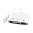 thumbnail image 1 of HEVIRGO Card Reader Multifunctional High-speed Driver-free High Performance Widely Compatible Fast Transmission 2-in-1 Type-C USB SD-Card TF U Disk OTG Memory Card Adapter for Smartphone, 1 of 10