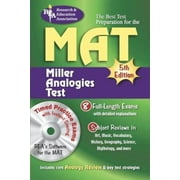 MAT (REA) -- The Best Test Preparation for the Miller Analogy Test: 5th Edition (Miller Analogies Test (MAT) Preparation) [Paperback - Used]
