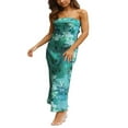 thumbnail image 3 of Robe de Soirée Longue à Imprimé Floral à l'Épaule, 3 of 8