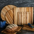 thumbnail image 5 of TeakHaus Edge Grain Cutting/Serving Board (Rectangle) | 12" x 8" x 0.55", 5 of 5