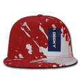 thumbnail image 4 of Splat Snapbacks, Red, 4 of 5