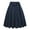 Dark Blue, variant on Womens Skirts Solid A Line Skirt With Pockets High Waist Flared Midi Skirts