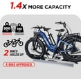 thumbnail image 6 of Young Electric Hitch Mount Bike Rack, 200 lbs Capacity, Aluminum for 2 E-Bikes, 6 of 10