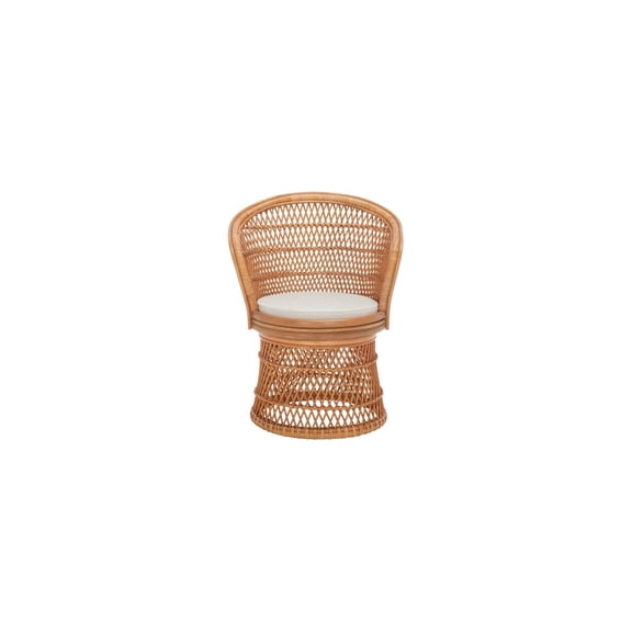 Safavieh Iola Swivel Accnt Chair W/Cush Furn Accent Chairs, Natural / White, 1' X 1', Square