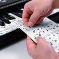 thumbnail image 6 of Piano Keyboard Stickers For 88 Key Large Letter Piano Stickers For Learning Removable Piano Keyboard Letters Notes Label For Beginners And Kids/ Piano Key Stickers, 6 of 7