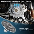 thumbnail image 3 of Embrague del Ventilador de Refrigeración del Motor para Dodge para Ram 1500 3.9L V6 1994-2001 No.52027883AB/52029300AD/5L3Z8A616AB/5L3Z8A616BB Embrague de Ventilador de Refrigeración Electrónico, 3 of 7