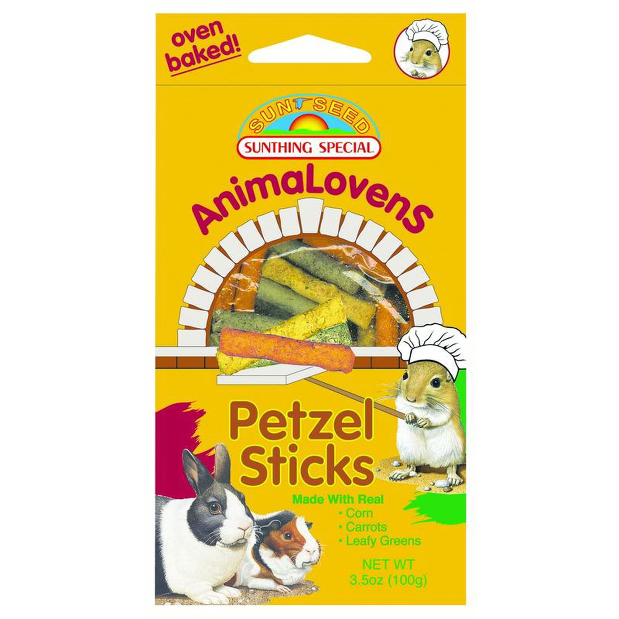 Sunseed AnimaLovens Pretzel Sticks for Small Animals - 4 oz