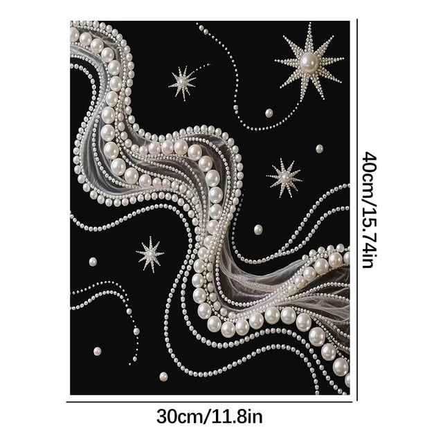 Diamond Painting Kit With Adhesive Canvas And Pearl Beads For DIY Decorative Wall Art