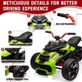 thumbnail image 6 of 12V Kids Ride On ATV Car,3 Wheeler Motorcycle Electric Vehicle ATV with EVA Tire, LED, Music,Ride on Car Toy for Boys and Girls, 6 of 9