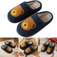 thumbnail image 4 of Pantuflas Cálidas Felpa Lindas Oso Invierno para Mujer Regalo Navidad, 4 of 9