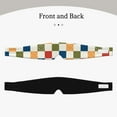 thumbnail image 2 of Yiaed Floral Checkerboard Print Sleep Mask Blackout - Soft Eye Cover for Sleeping with Adjustable Veclro Breathable Eye Blindfold for Night Nap Travel, 2 of 7