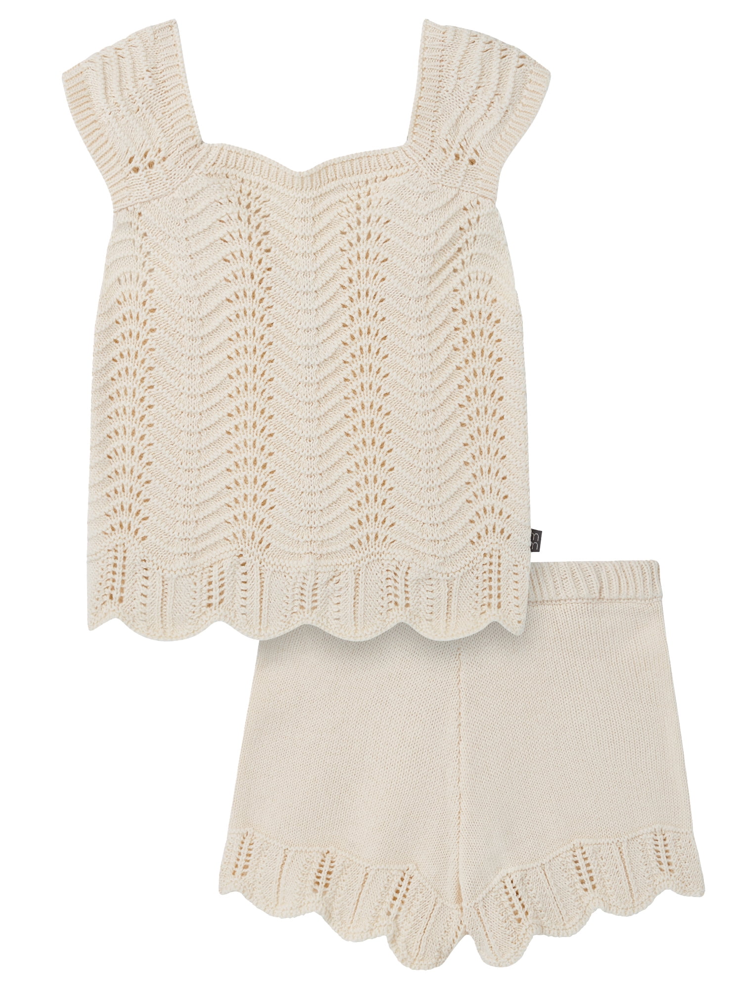 Modern Moments by Gerber Toddler Girl Wavy Sweater Outfit Set, 2-Piece, Sizes 12 Months - 5T
