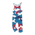 thumbnail image 2 of FAHXNVB Girl's V Neck Sleeveless Jumpsuits Graphic Print Lovely Spaghetti Straps Long Pants Fashion Casual Comfortable Rompers With Pockets 5-14 Years, 2 of 5