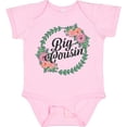 thumbnail image 3 of Inktastic Big Cousin with Flower Circle Girls Baby Bodysuit, 3 of 5