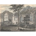 thumbnail image 3 of Anne Rushout 24x19 Black Modern Framed Museum Art Print Titled - Abbey at Birkenhead 1830 (1830), 3 of 5