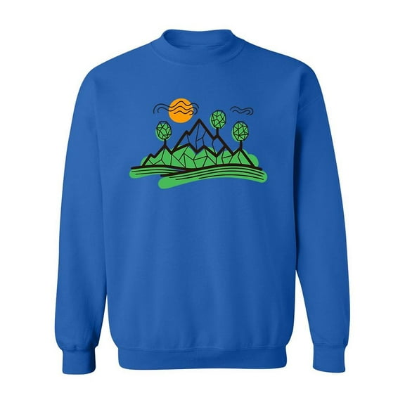 Mountain Landscape Design. Sweatshirt Men -Image by Shutterstock, Male x-Large