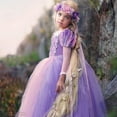 thumbnail image 6 of IBTOM CASTLE Girls Princess Dress Fancy Dress up Halloween Christmas Cosplay Long Maxi Puffy Dresses Carnival Birthday Party Evening Floor Length Prom Ball Gown, 6 of 8