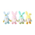 thumbnail image 6 of SHENGXINY Easter Bunny Plush, Cute Easter Doll Toy, Holiday Decorations, Stuffed Animals,Versatile Ornament For Home Desktop Party Supplies Yellow 3x7in, 6 of 7