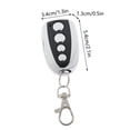 thumbnail image 2 of 4Pc Remote Control Key Fob, Universal Duplicator For Garage Doors Gates With 4 Buttons And Keychain, For Home Security Diy Projects Car Alarms, 2 of 7