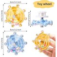 thumbnail image 2 of shiyou-2 Pack Natural Wood Parrot Toys with Spinner Wheels - Interactive Bird Cage Accessories for Chewing, Exercise & Foraging, Colorful Spinning Rattles for Conures, Cockatiels, Parakeets, 2 of 4