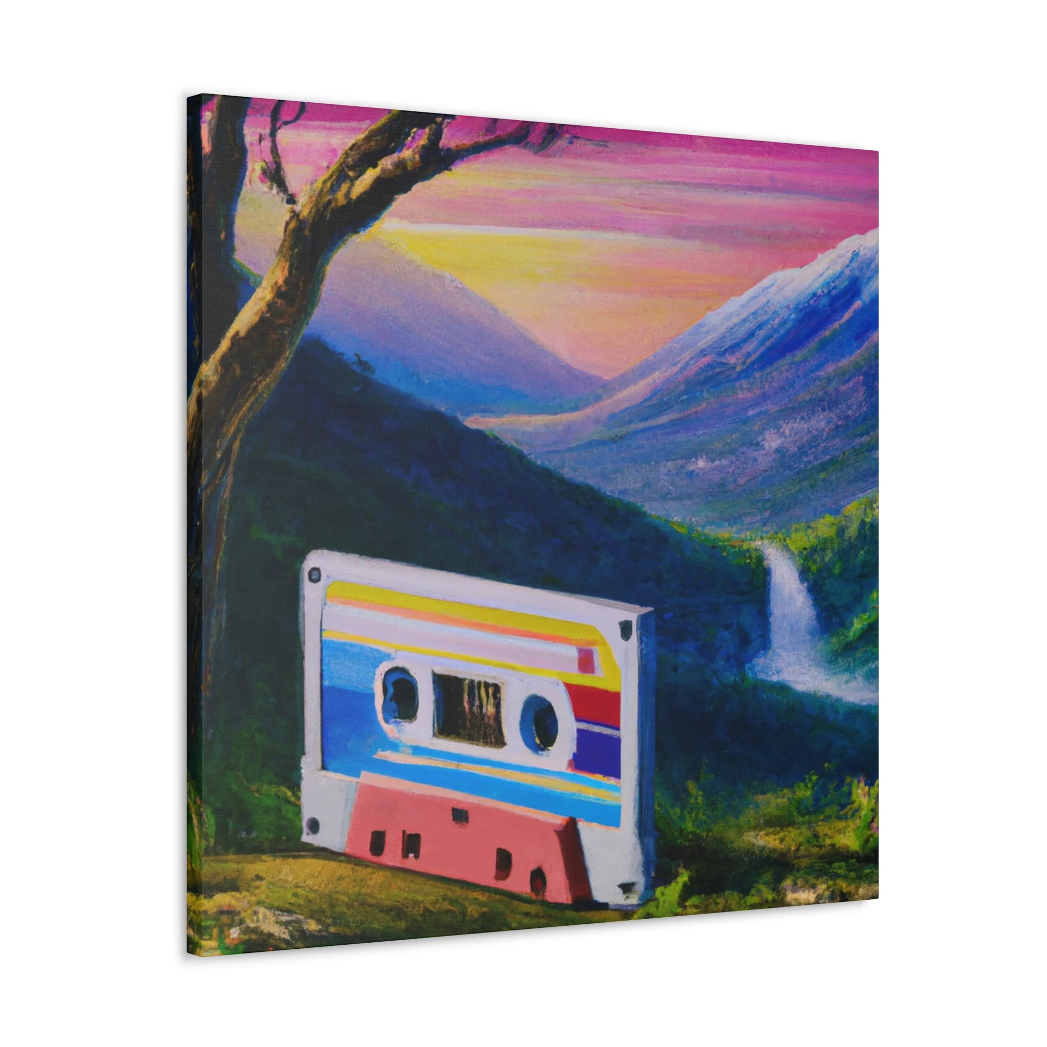 Cassette Tape in Color - Canvas