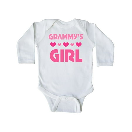 

Inktastic Grammy s Girl granddaughter Gift Baby Girl Long Sleeve Bodysuit